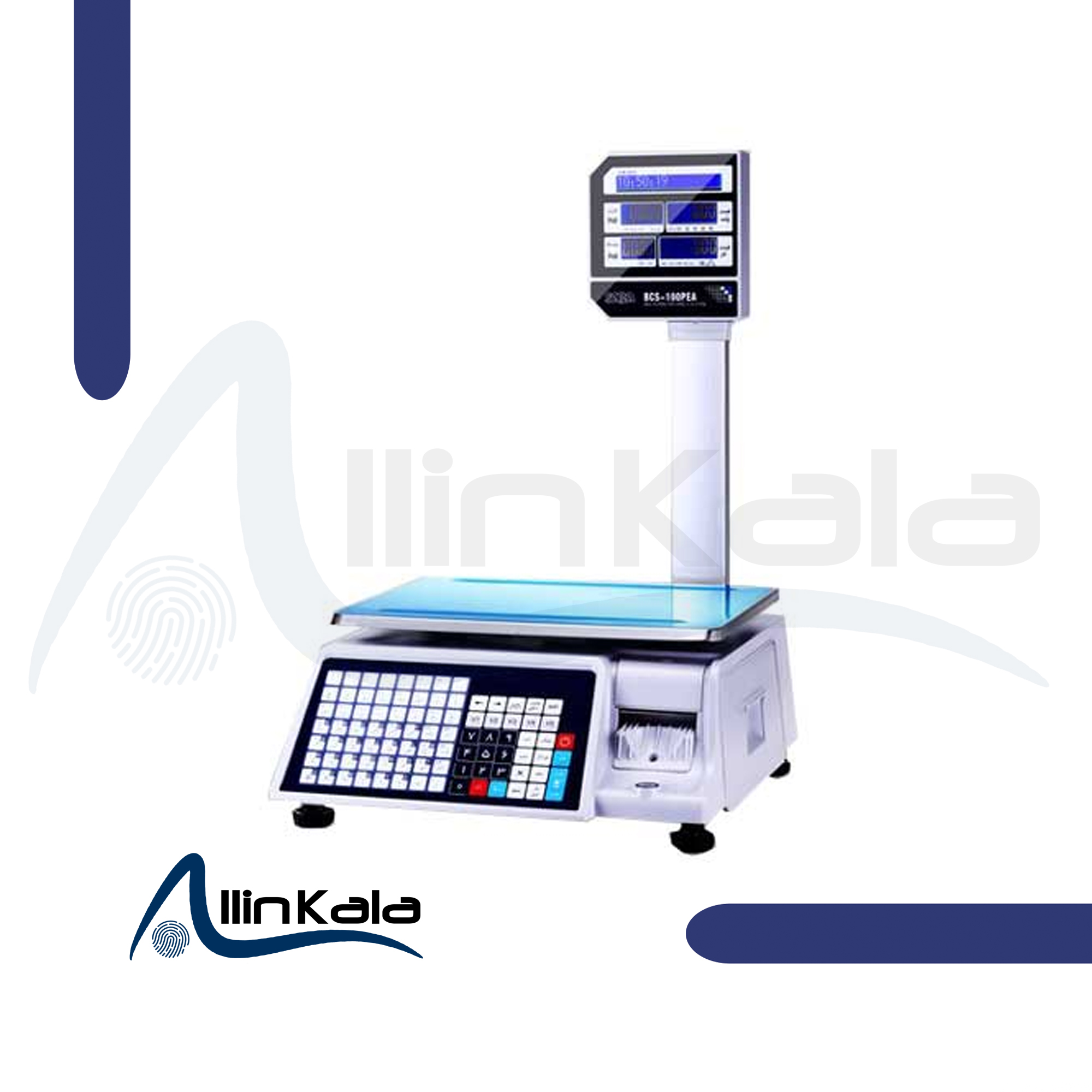 ترازوی دیجیتال لیبل پرینت صبا مدل 100PEA
