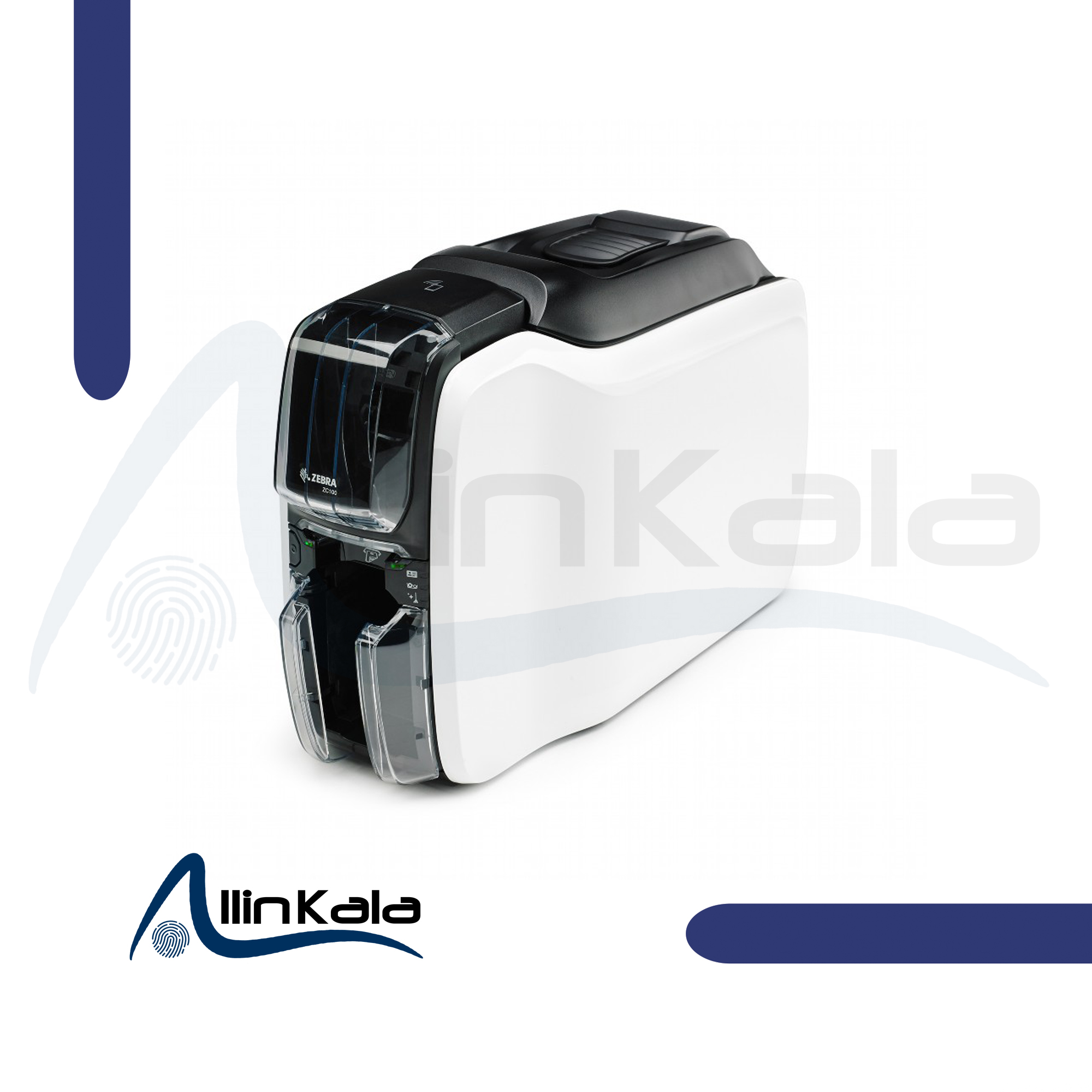 چاپگر کارت پی وی سی Zebra مدل ZC100