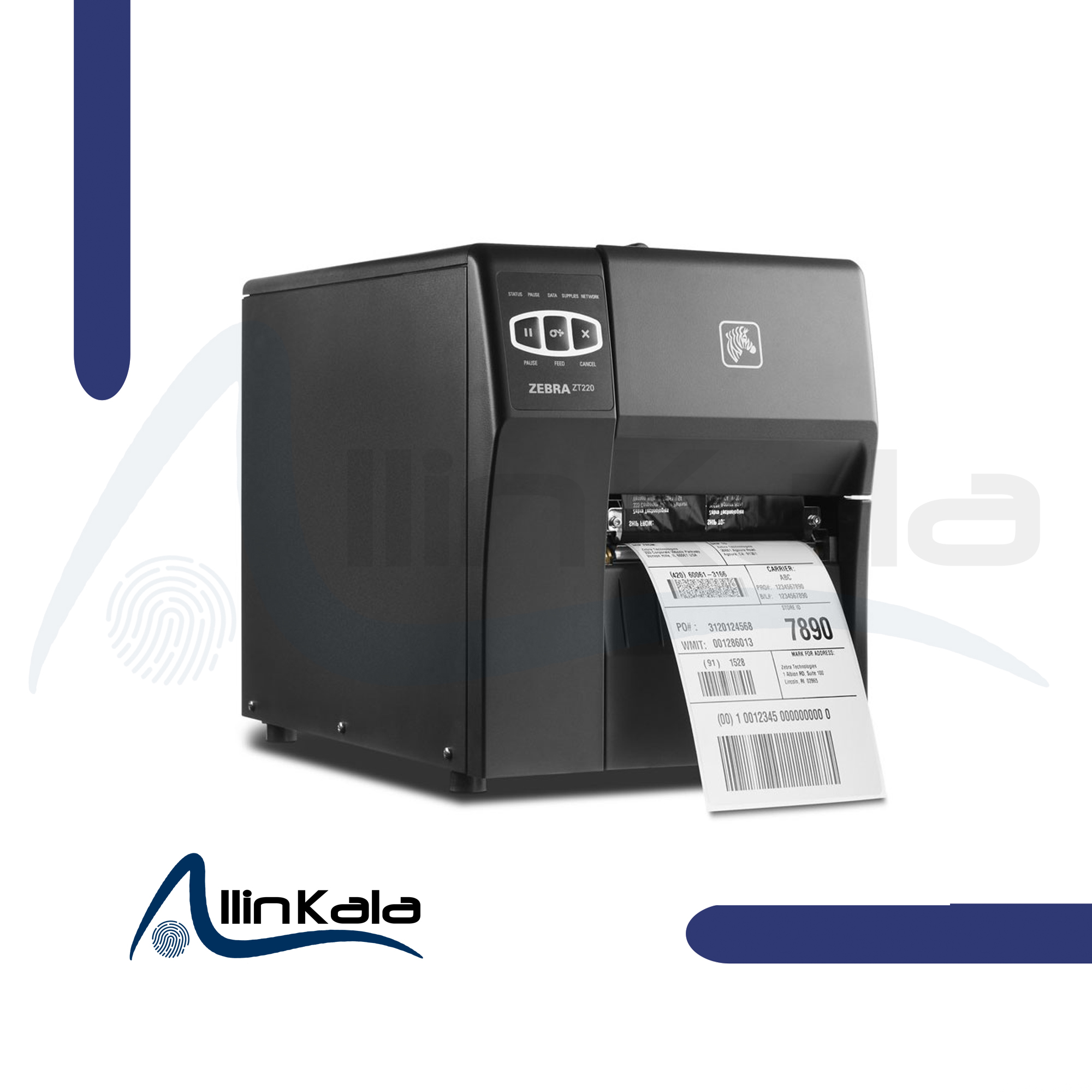 چاپگر برچسب رومیزی Zebra مدل ZT220 203dpi