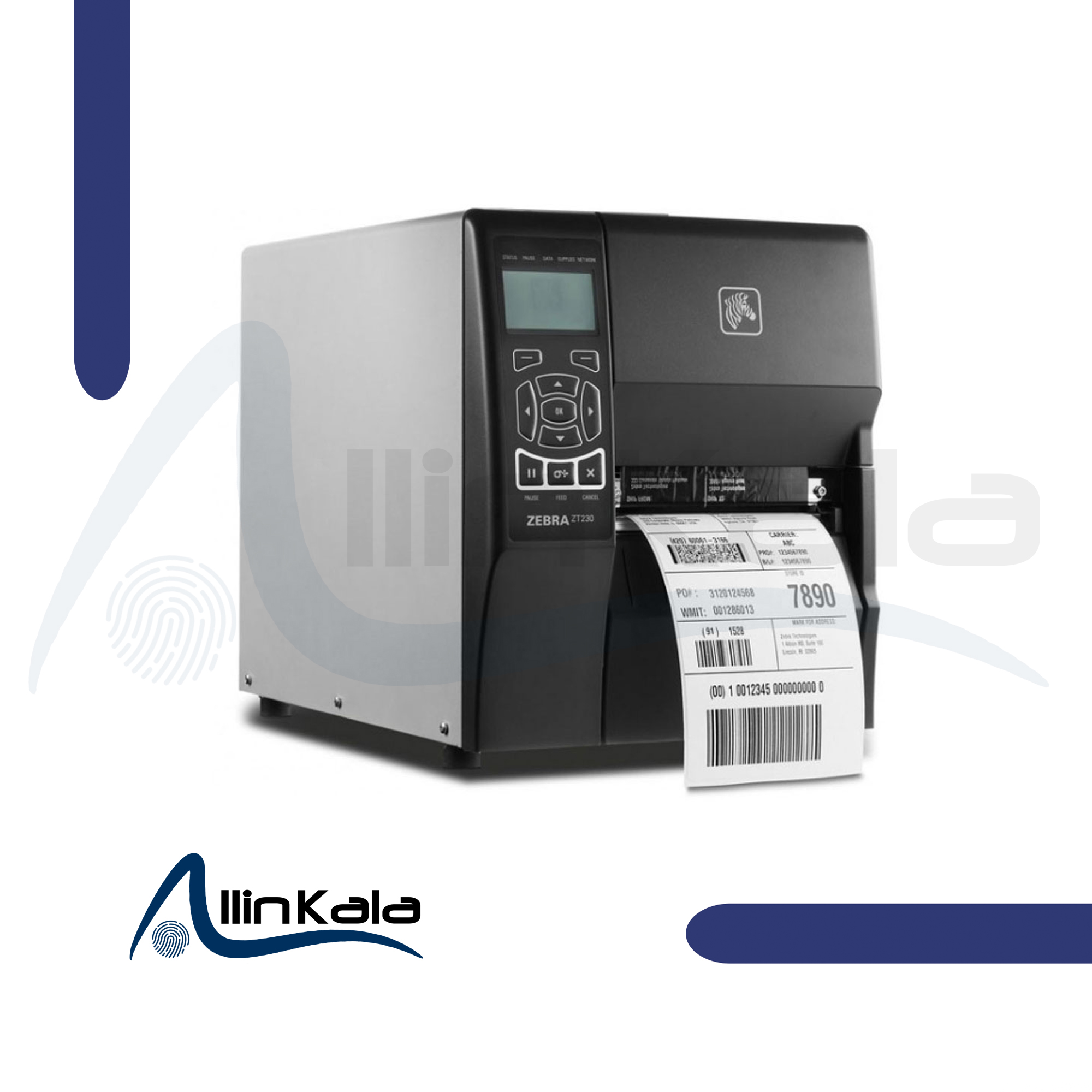چاپگر برچسب رومیزی Zebra مدل ZT230 203dpi