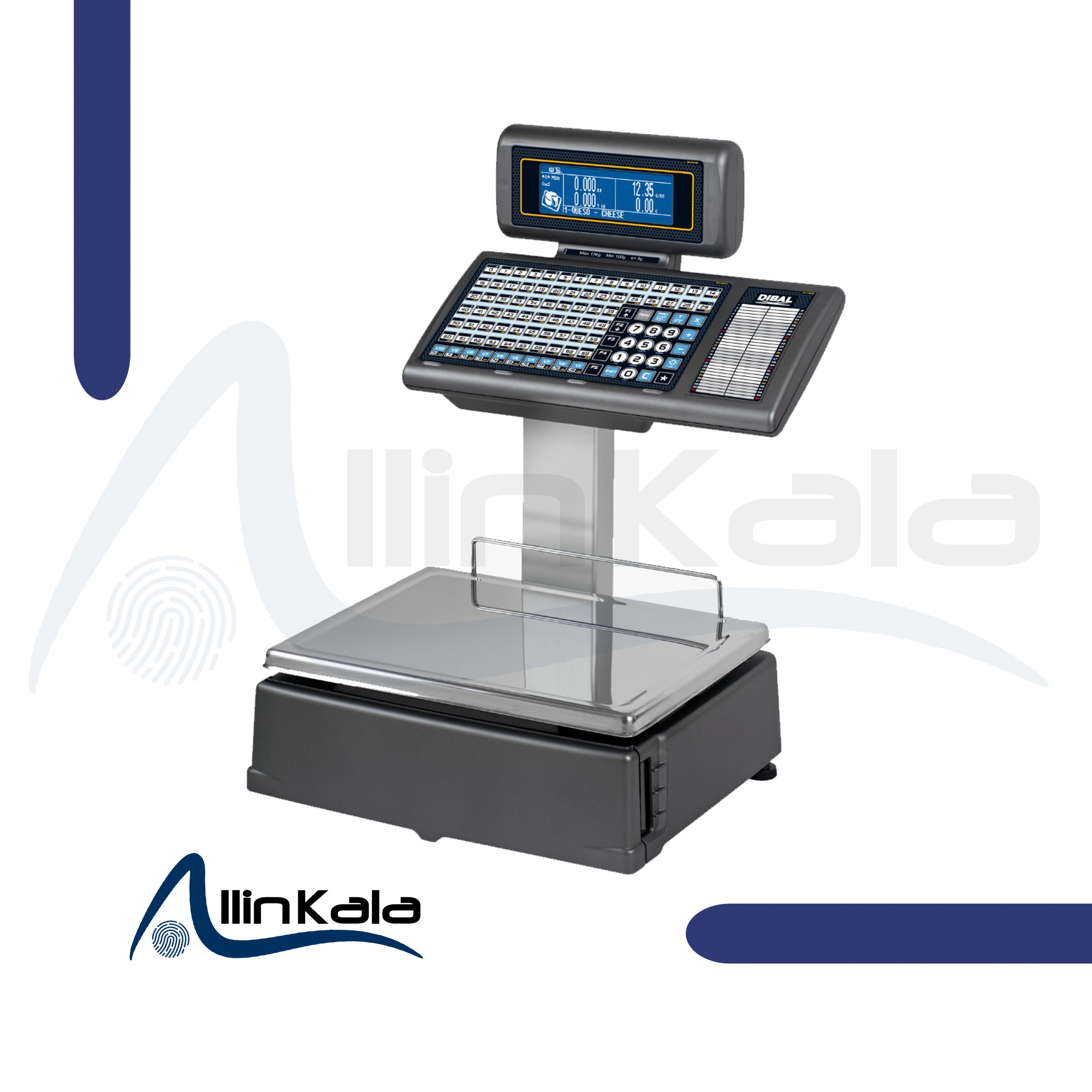 ترازوی دیجیتال لیبل پرینت دیبال مدل M-525 DOBLEBODY