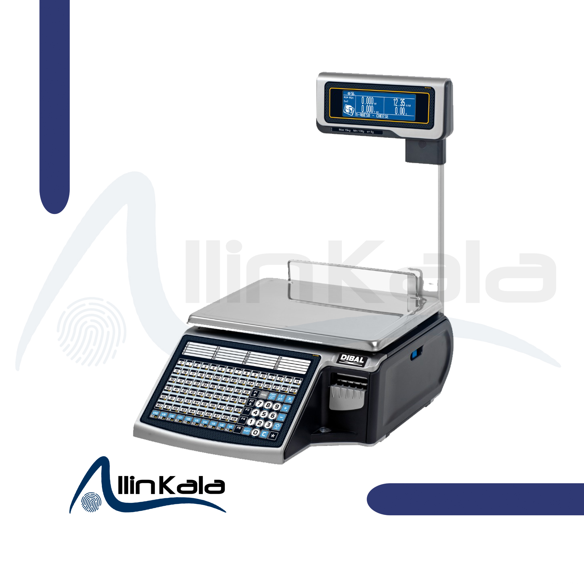 ترازوی دیجیتال لیبل پرینت دیبال مدل M-525 TOWER